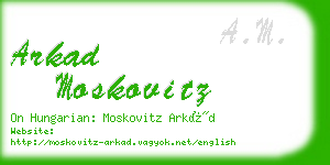 arkad moskovitz business card